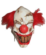 Adult Halloween Scary Fright Evil Horror Clown Face Mask Latex Costume C... - $24.00