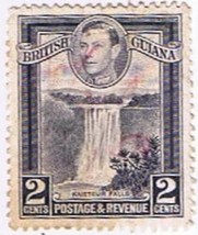 Stamps British Guiana King George VI 2 Cent Value Used - £0.54 GBP