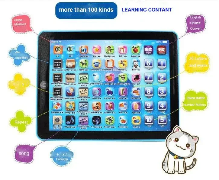 Hot Sale Kids Children Tablet IPAD Educational Learning Toys Gift For Girls Boys - £15.76 GBP
