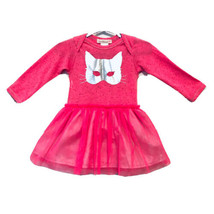 Everbloom Girls 18M Barbie Pink Silver Metallic Cat Mask Tulle Satin Dress - £11.94 GBP