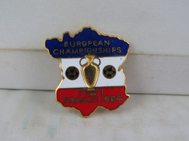 Vintage Soccer Pin - European Championships France 1984 - Inlaid Pin  - £22.71 GBP