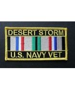 OPERATION DESERT STORM USN NAVY VETERAN EMBROIDERED PATCH 4 X 2 INCHES - £4.44 GBP