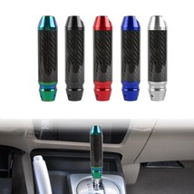 JDM Carbon Fiber Aluminum Universal Automatic Car Gear Shift Knob Shifter 5.6&quot; - £14.74 GBP+