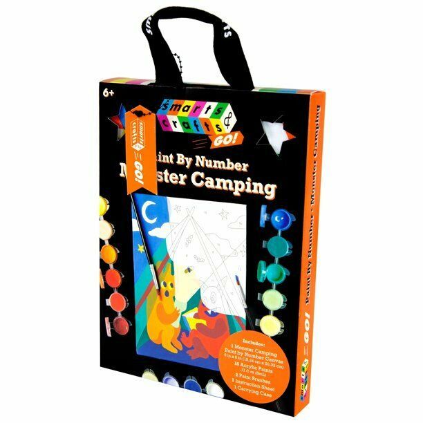 Smarts & Crafts Go: Monster Camping Paint by Number, 21 Pieces, Unisex for Kids Item image 3