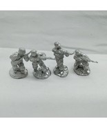 (4) Battlefield Miniatures 20mm Infantry Rifle Soldiers Metal Miniatures - $27.26 CAD