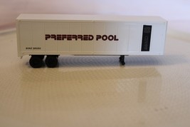 HO Scale Athearn, 40&#39; Semi Truck Trailer, Preferred Pool, White, Built - £18.17 GBP