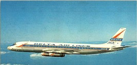 Delta DC 8 Jetliner airline issued Airplane Postcard  - £8.69 GBP