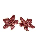 Women Earrings INC International Concept Women Yellow Gold Plated Petal ... - $12.56