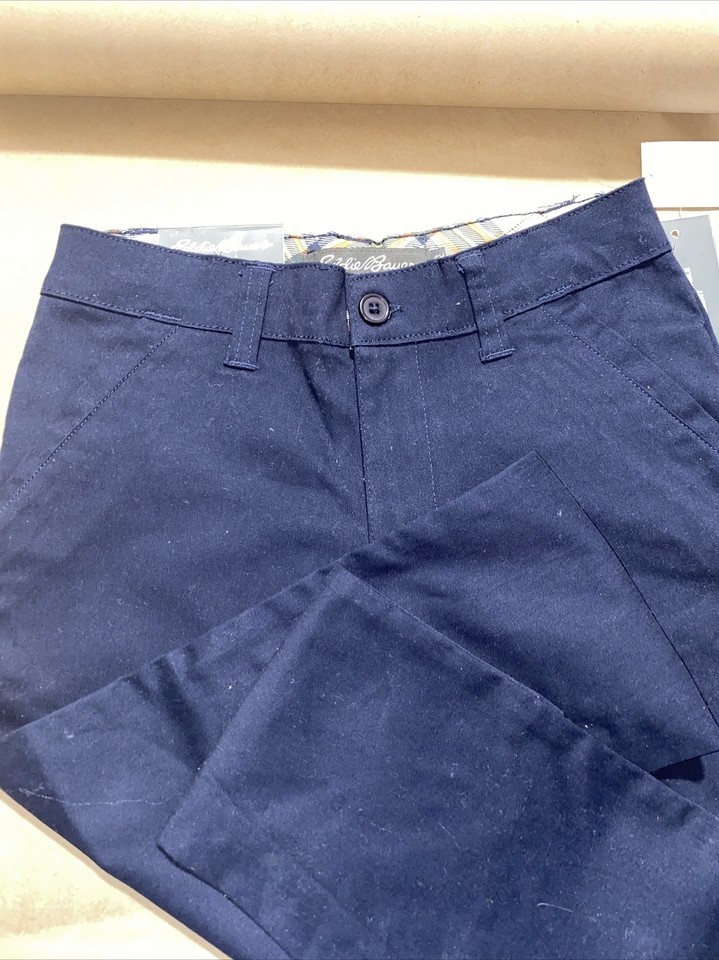 Eddie Boys Pants Blue  Flat front Stretch   Size 6 School - $17.93