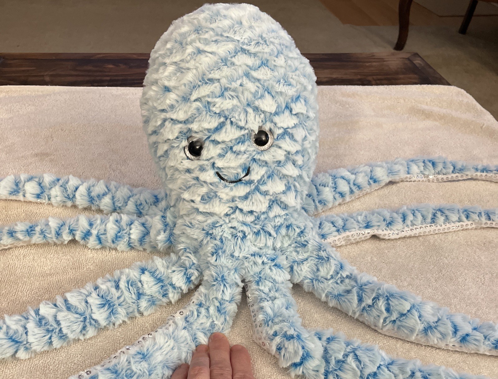 27” Light Blue Stuffed Octopus Plushie Large octopus Supper Soft & Cute Item image 10