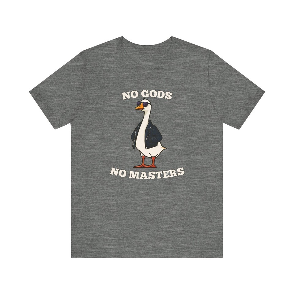 Rebellious Silly Goose, No Gods No Masters Shirt, Atheist shirt, Doom shirt Item image 9