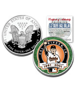 CAL RIPKEN JR 2001 American Silver Eagle Dollar 1 oz Colorized Coin RETI... - £66.14 GBP