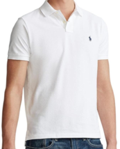 Polo Ralph Lauren Mens Classic Fit Cotton Mesh Polo Shirt White Medium - £56.12 GBP