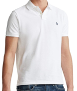 Polo Ralph Lauren Mens Classic Fit Cotton Mesh Polo Shirt White Medium - £56.08 GBP