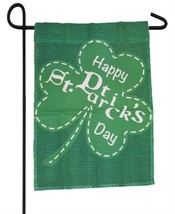 12x18 Printed Happy St. Patty&#39;s Patrick&#39;s Day Giant Shamrock Garden Flag 12&quot;x18&quot; - £7.23 GBP