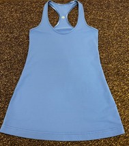 LULULEMON Cool Racerback  Porcelaine Blue Tank Top Size 4? ~ EUC - £14.45 GBP