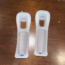 Lot of 2 OEM Official Nintendo Wii Remote Silicone Gel Cover Grip Sleeves Pair - £8.55 GBP