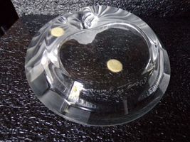 Lalique "Tete De Lion" Crystal Ashtray in the original box image 5