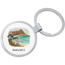 Hawaii Keychain - Includes 1.25 Inch Loop for Keys or Backpack - £8.53 GBP