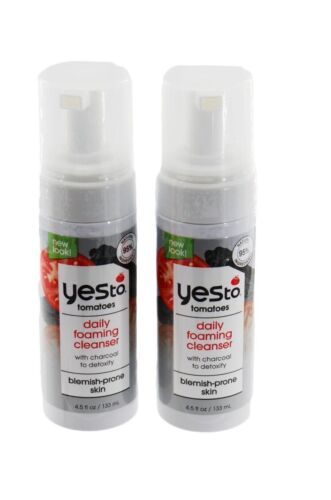 Face h  to Tomatoes Daily Foaming Cleanser With Charcoal 4.5 fl oz 2 Pack - $7.43