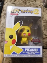 Funko Pop! Pokemon Pikachu 353 - Special Edition  Games + Pop Protector - £78.20 GBP