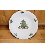 Holiday Hostess by Tienshan Cake Plate Christmas Tree 10 1/2&quot; (Trim, Gol... - $24.04 CAD
