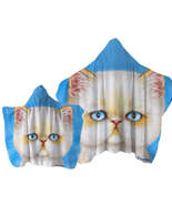 Cute White Ginger Serious Cat Towel with Hood - $630.54 MXN+