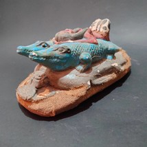 A unique and rare model of the god Sobek on top of the scarab handcrafte... - $269.00