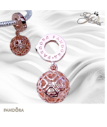 Pandora *Retired *Rose Harmonious Hearts Pendant Charm 787255 US SELLER - €47,63 EUR