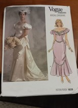 Vogue Pattern 1828 Bridal Originals Wedding/Bridesmaid Dress Size 8 Uncut - £9.45 GBP