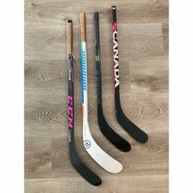 Mini Knee Hockey Sticks Set of 4 Complete Gear Indoor Sports Kids - $71.28