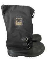 SOREL Kaufman Mens Winter Boots SNOWBEAR Wool Liners Insulated Size 10 USA - £45.16 GBP