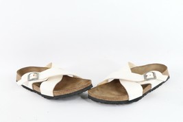 Vtg Betula Birkenstock Womens 6 Distressed Leather Strap Buckle Sandals ... - $44.50