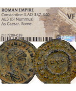 Constantine II son of &#39;the Great&#39; NGC Cert.VF Rome mint. Wreath VOT X Ro... - £88.53 GBP