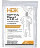 1 Heavy duty COVERALLs w/ HOOD 2XL = XXL splash resistance painting HDX ... - $37.26