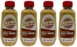 ( Lot 4 ) Spicy Brown Mustard NON-GMO Squeeze Bottle 12 oz Each - $22.76