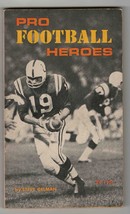 VINTAGE 1968 Pro Football Heroes Paperback Book Johnny Unitas - £11.72 GBP