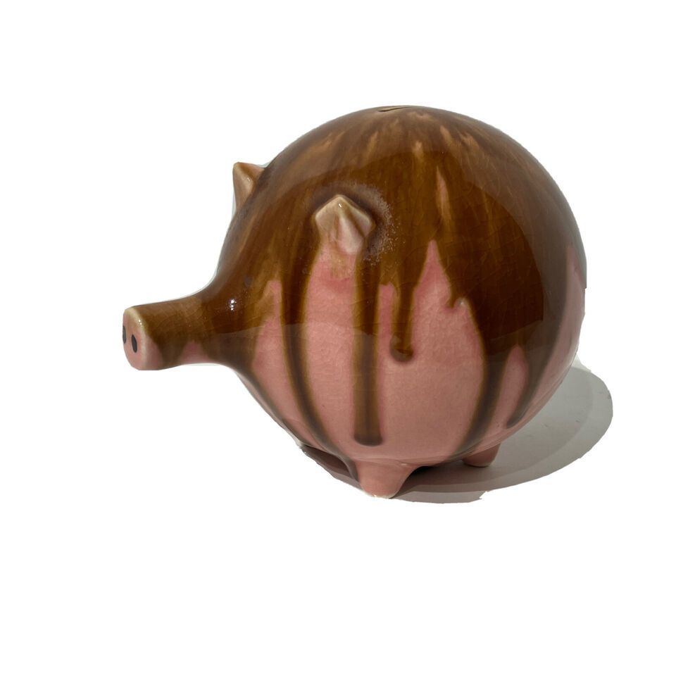 Primary image for Vintage Chase Japan Ceramic Piggy Bank Rare Muddy Pig