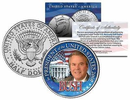 Jeb Bush For President Campaign 2016 Colorized Jfk Half Dollar Coin White House - £6.82 GBP