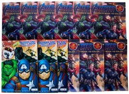 Lot Of 12 Marvel Avengers Coloring &amp; Activity Books + Tattoos Superhero Kids Fun - £28.48 GBP