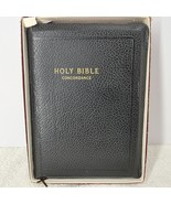 Holy Bible KJV Genuine Leather Red Letter Edition Concordance World Publ... - $25.24