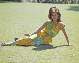 Raquel Welch full length sitting on grass in park 1968 16x20 Poster - £15.73 GBP