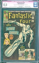 Fantastic Four #50 (1966) CGC 8.0 -- O/w to w; Conc. Galactus story; restored - £385.97 GBP