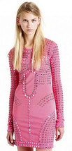 Christopher Kane X Topshop Rare Pink Mirrored Mesh Mini Dress Sheer 4 - £73.05 GBP