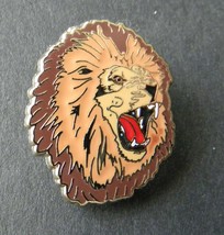 Lion Roaring Head Mane Animal Lapel Pin Badge 1 Inch - £4.20 GBP