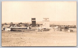 RPPC Birds Eye View w Train Gull Lake Saskatchewan Canada 1900s Postcard... - £54.54 GBP