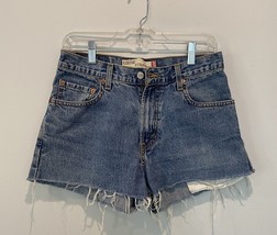 Levi&#39;s 569 Denim Jean Cut Off Shorts Tag: 28 x 32  W-28&quot; Hip-42&quot; - $26.84