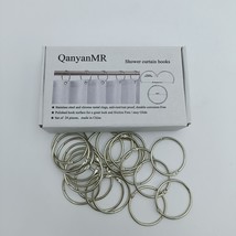 QanyanMR Shower curtain hooks Stainless Steel Curtain Hooks for Bathroom... - $211.58 MXN