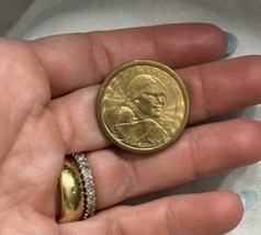 2000 P Sacagawea 1$ Dollar US Coin Mint Struck Through Error “Rim” Mint ... - £110.32 GBP
