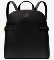 Kate Spade Staci Dome Backpack Black Saffiano Leather Bag KG021 NWT $359 Retail - £85.09 GBP